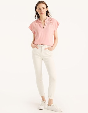 Blusa Nautica manga corta para mujer