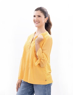 Blusa Nautica manga 3/4 para mujer