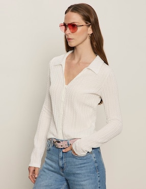 Blusa Sanctuary manga larga para mujer