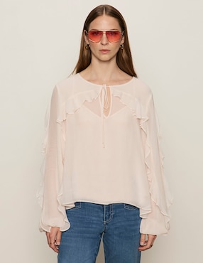 Blusa Sanctuary manga larga para mujer