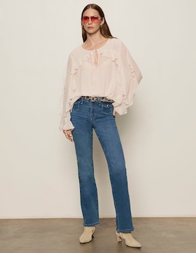 Blusa Sanctuary manga larga para mujer