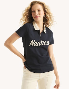 Playera tipo polo Nautica para mujer