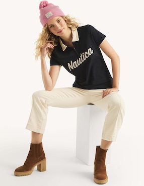 Playera tipo polo Nautica para mujer