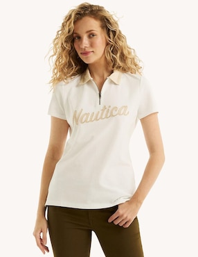 Playera tipo polo Nautica para mujer