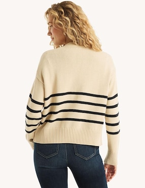 Suéter Nautica cuello V para mujer