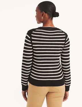 Suéter Nautica cuello redondo para mujer