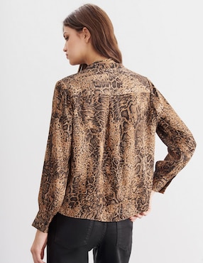 Blusa Rapsodia manga larga para mujer
