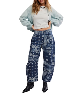 Jeans relaxed amplio Free People para mujer