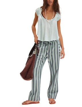 Blusa Free People manga corta para mujer