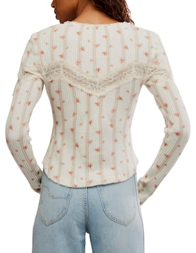 Blusa Free People manga larga para mujer