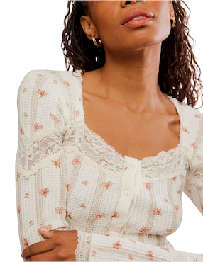 Blusa Free People manga larga para mujer
