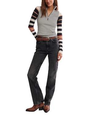 Blusa Free People manga larga para mujer