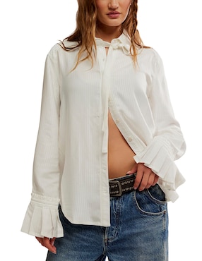 Blusa Free People manga larga para mujer