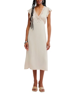 Vestido midi casual Free People para mujer