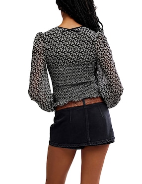 Blusa Free People manga larga para mujer