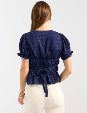 Blusa Free People manga corta para mujer