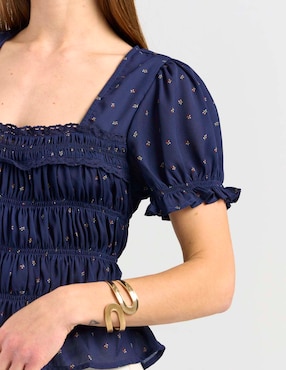 Blusa Free People manga corta para mujer