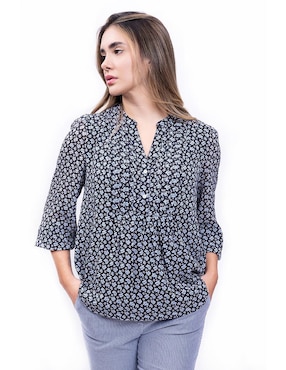 Blusa Nautica manga 3/4 para mujer