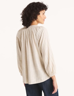 Blusa Nautica manga 3/4 para mujer
