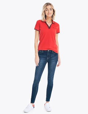 Playera tipo polo Nautica para mujer