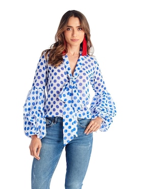 Blusa Beatriz Meade manga larga para mujer