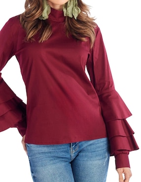 Blusa Beatriz Meade manga larga para mujer