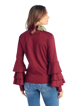 Blusa Beatriz Meade manga larga para mujer