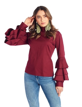Blusa Beatriz Meade manga larga para mujer