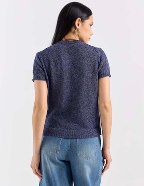 Blusa Kur.Kuma manga corta para mujer