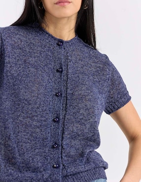 Blusa Kur.Kuma manga corta para mujer