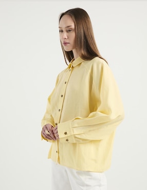 Blusa Kur.Kuma manga larga para mujer