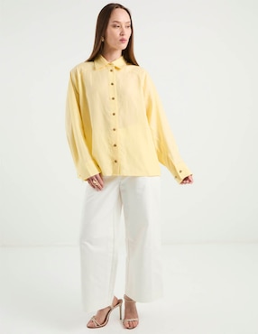 Blusa Kur.Kuma manga larga para mujer