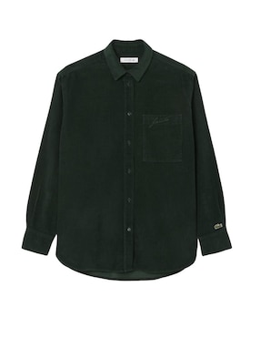 Sobrecamisa Lacoste de pana manga larga para mujer