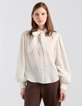 Blusa Kur.Kuma manga larga para mujer