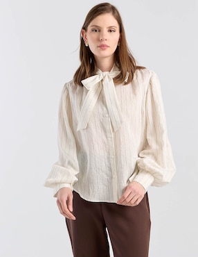 Blusa Kur.Kuma manga larga para mujer