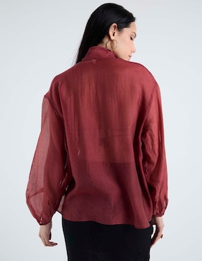 Blusa Kur.Kuma manga larga para mujer