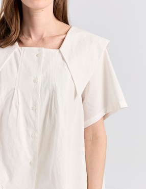 Blusa Kur.Kuma manga corta para mujer