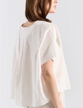 Blusa Kur.Kuma manga corta para mujer