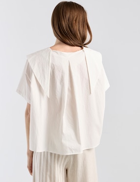Blusa Kur.Kuma manga corta para mujer