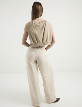 Pantalón coulotte Kur.Kuma amplio para mujer