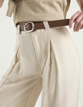Pantalón coulotte Kur.Kuma amplio para mujer