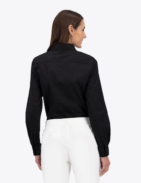 Camisa Nautica de algodón manga larga para mujer