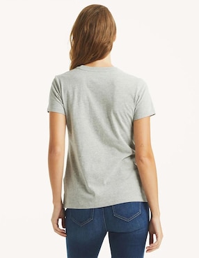 Playera manga corta Nautica cuello redondo para mujer