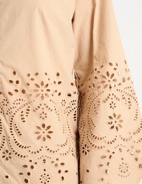 Blusa Kur.Kuma manga larga para mujer