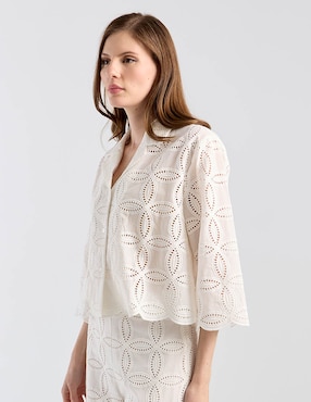 Blusa Kur.Kuma manga 3/4 para mujer