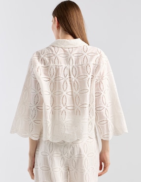Blusa Kur.Kuma manga 3/4 para mujer