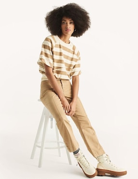 Pantalón capri Nautica straight para mujer