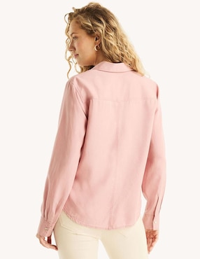 Camisa Nautica manga larga para mujer