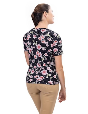 Playera manga corta Nautica Fall cuello redondo para mujer