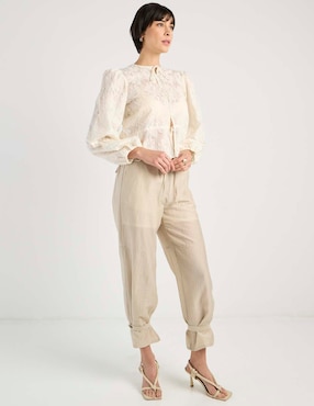 Blusa camisera Kur.Kuma manga larga para mujer